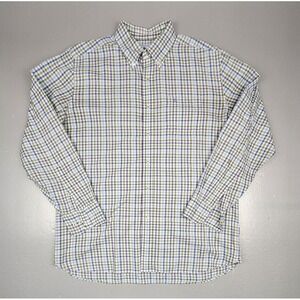 Southern Tide Button Up Shirt Mens Large. Classic Fit Checkered Long Sleeve.